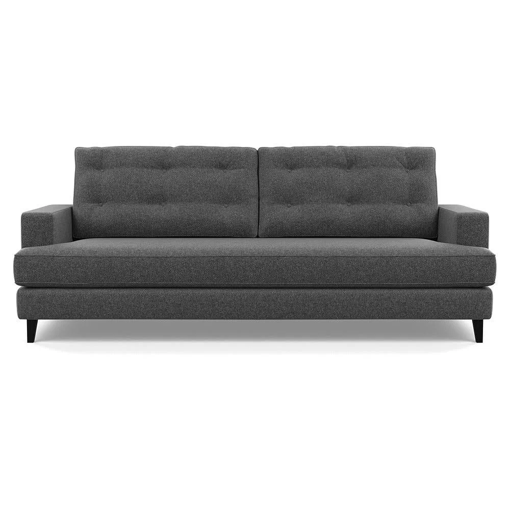 Heal's Mistral 4 Seater Sofa Melton Wool Granite Black Feet – image 2