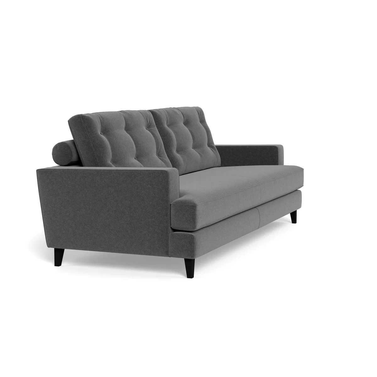Heal's Mistral 4 Seater Sofa Melton Wool Granite Black Feet – image 3
