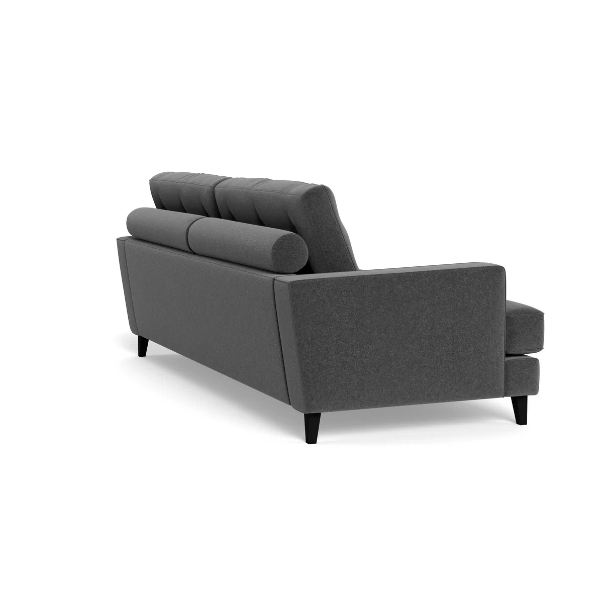 Heal's Mistral 4 Seater Sofa Melton Wool Granite Black Feet – image 5