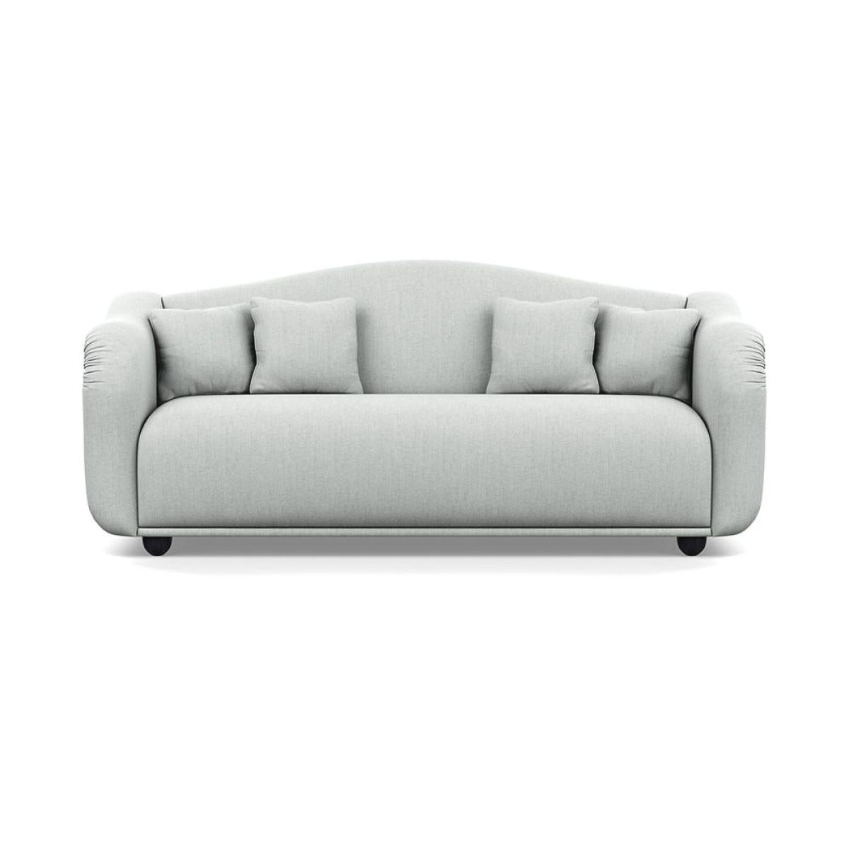 Heal's Tetbury 4 Seater Sofa Broad Weave Tin Black Beech Feet – image 2