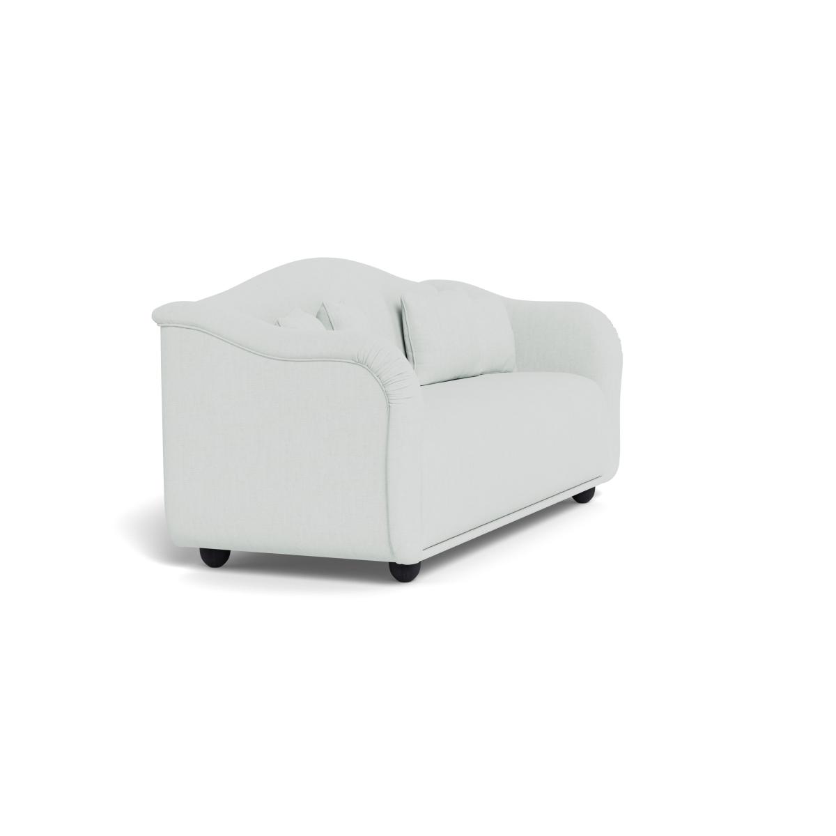 Heal's Tetbury 4 Seater Sofa Broad Weave Tin Black Beech Feet – image 3