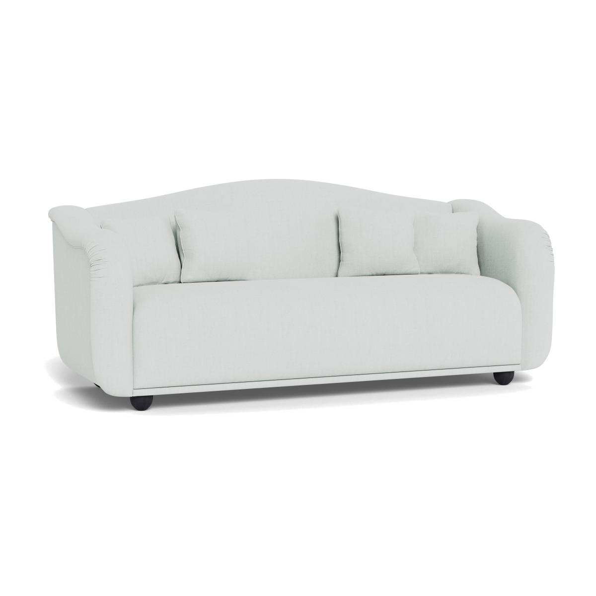 Heal's Tetbury 4 Seater Sofa Broad Weave Tin Black Beech Feet – image 1