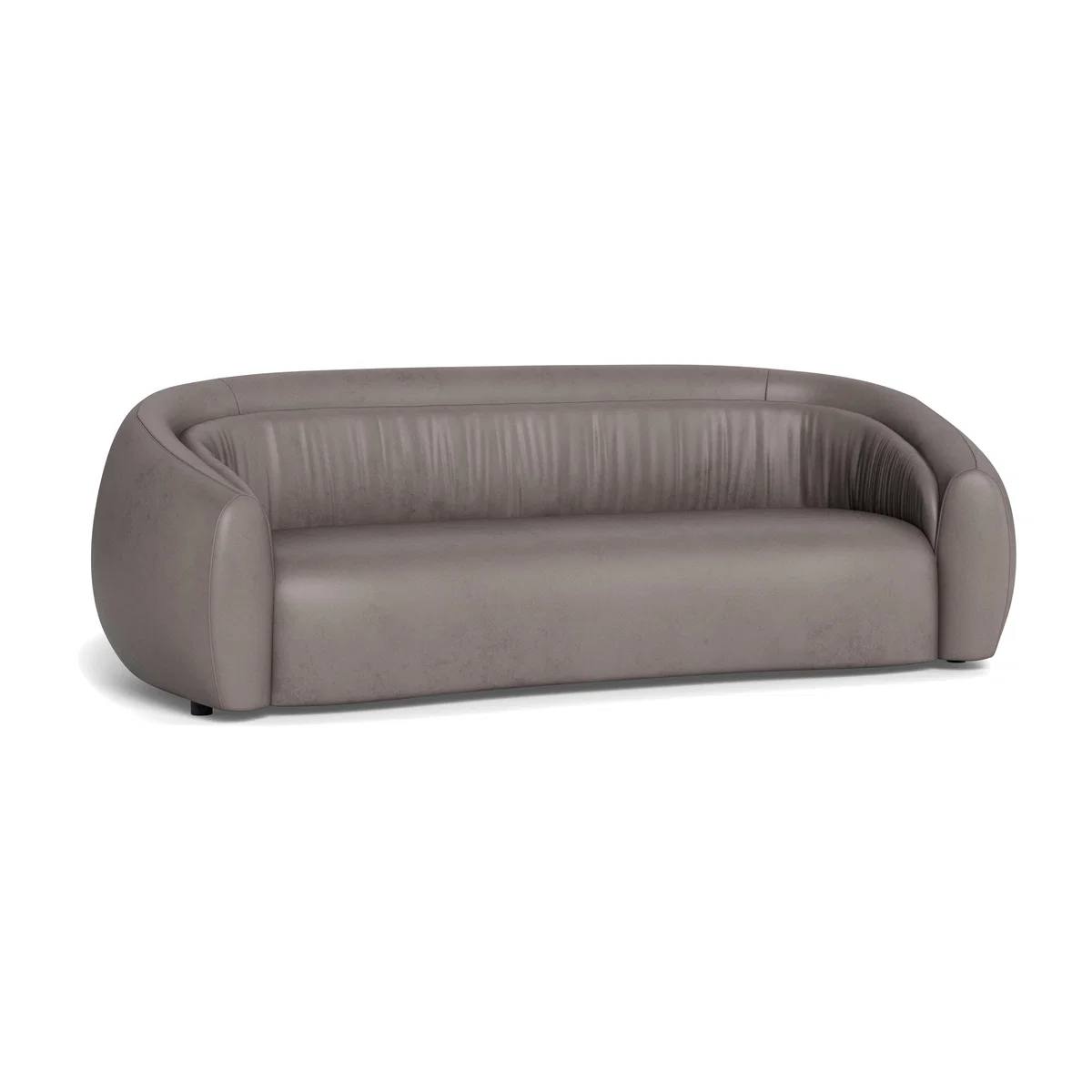 Heal's Flora 4 Seater Sofa Daino Leather Elephant – image 1