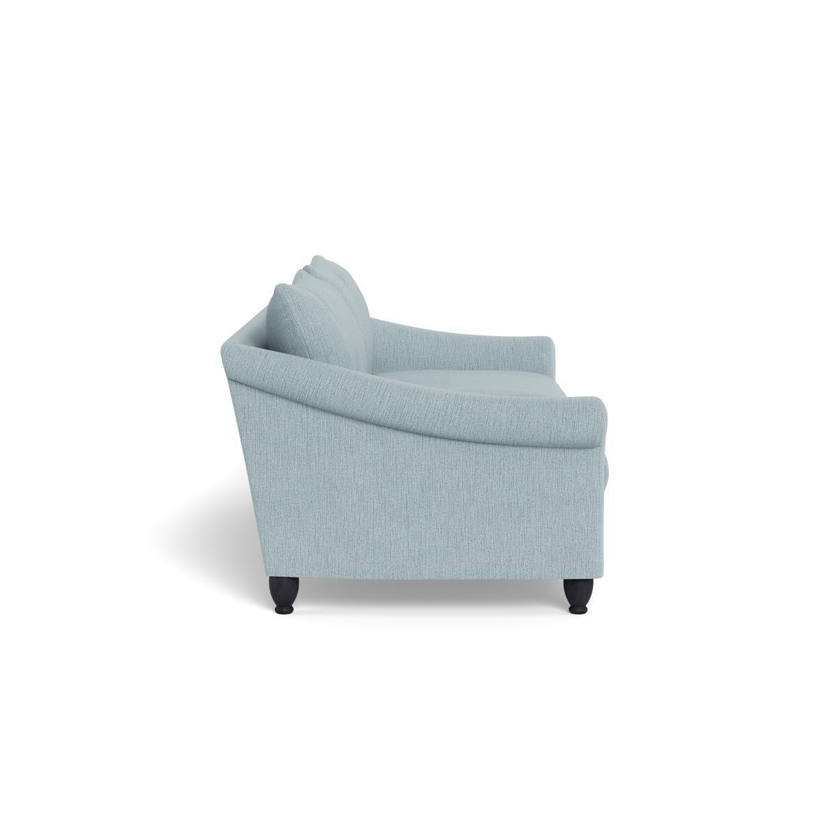 Heal's Devon 4 Seater Smart Linen Mix Duck Egg Natural Ash Feet - Heal's UK Furniture – image 3