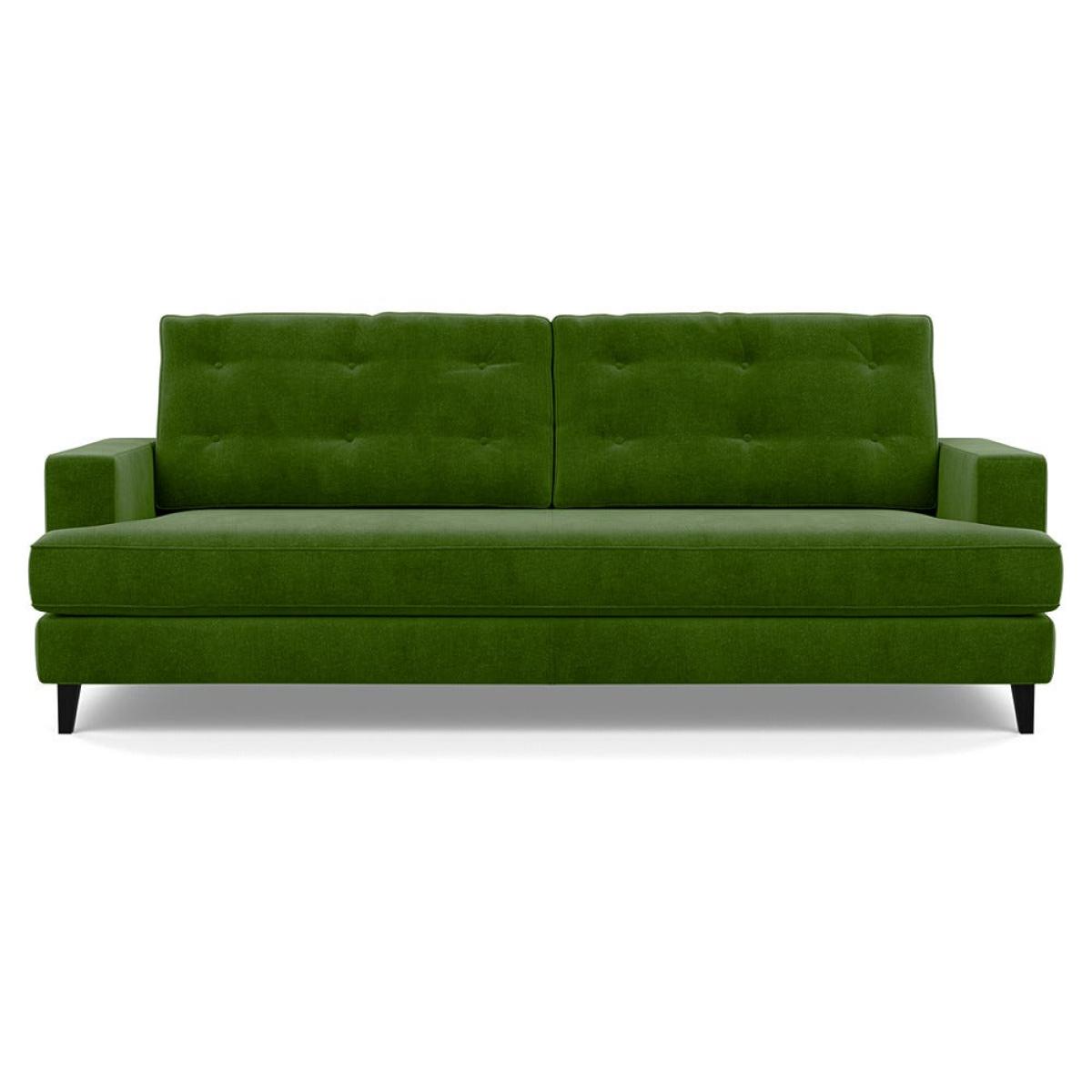 Heal's Mistral 4 Seater Sofa Smart Luxe Velvet Grass Black Feet – image 2