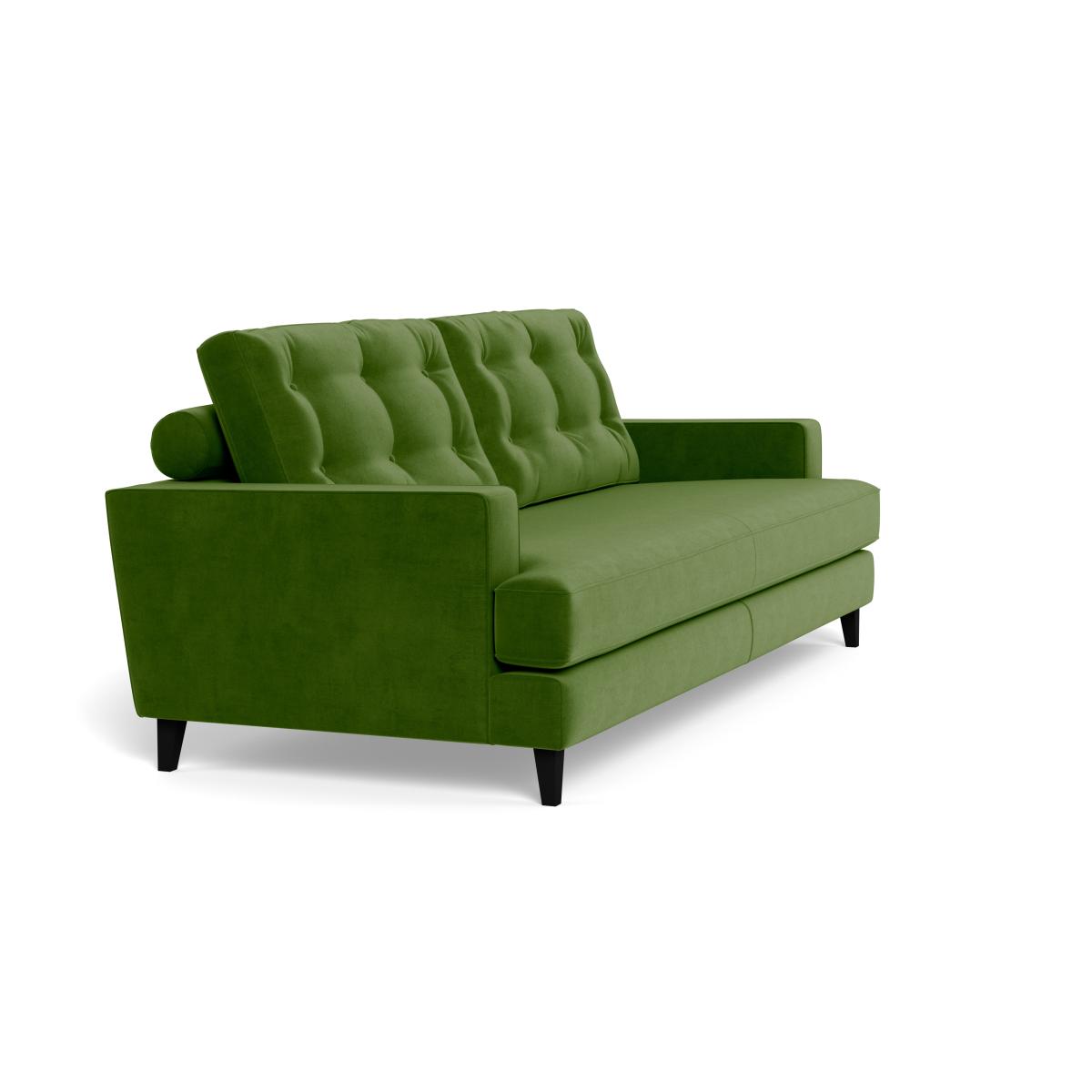 Heal's Mistral 4 Seater Sofa Smart Luxe Velvet Grass Black Feet – image 3