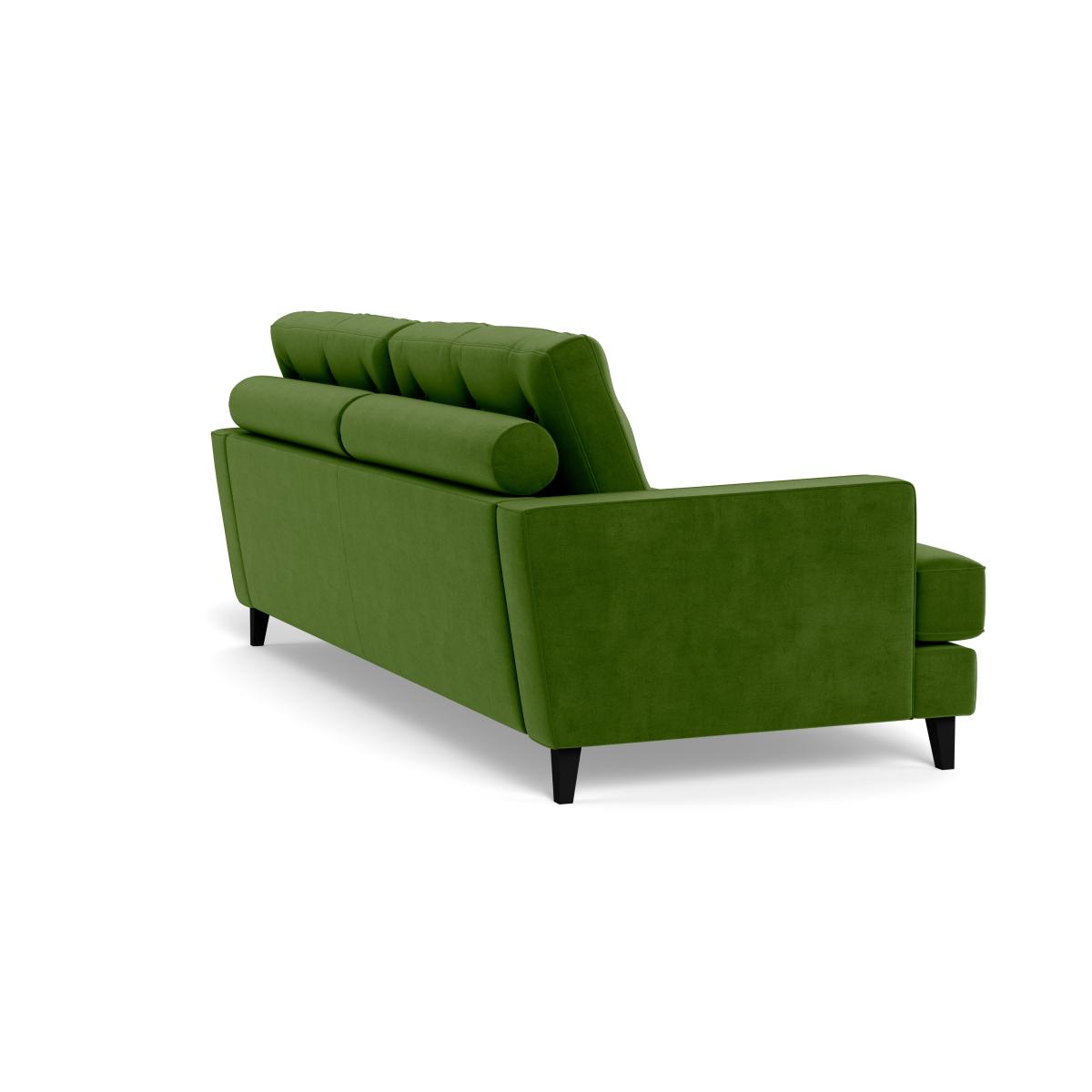 Heal's Mistral 4 Seater Sofa Smart Luxe Velvet Grass Black Feet – image 5