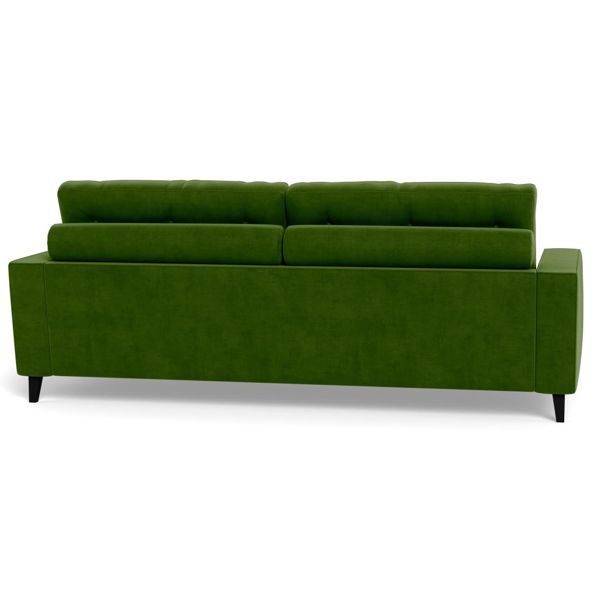 Heal's Mistral 4 Seater Sofa Smart Luxe Velvet Grass Black Feet – image 6