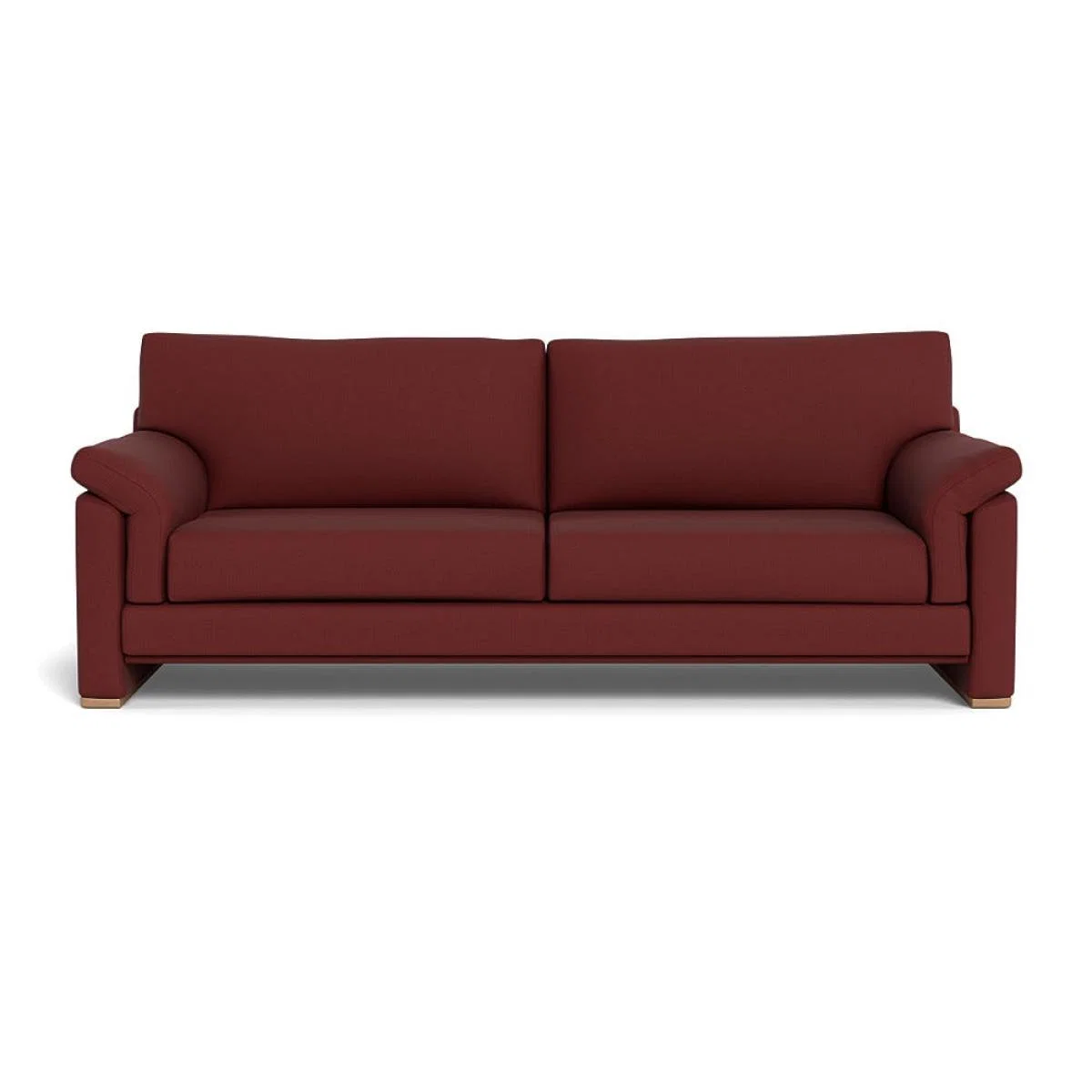 Heal's Paris II 4 Seater Sofa Capelo Linen-Cotton Etruscan Red Natural Feet – image 2