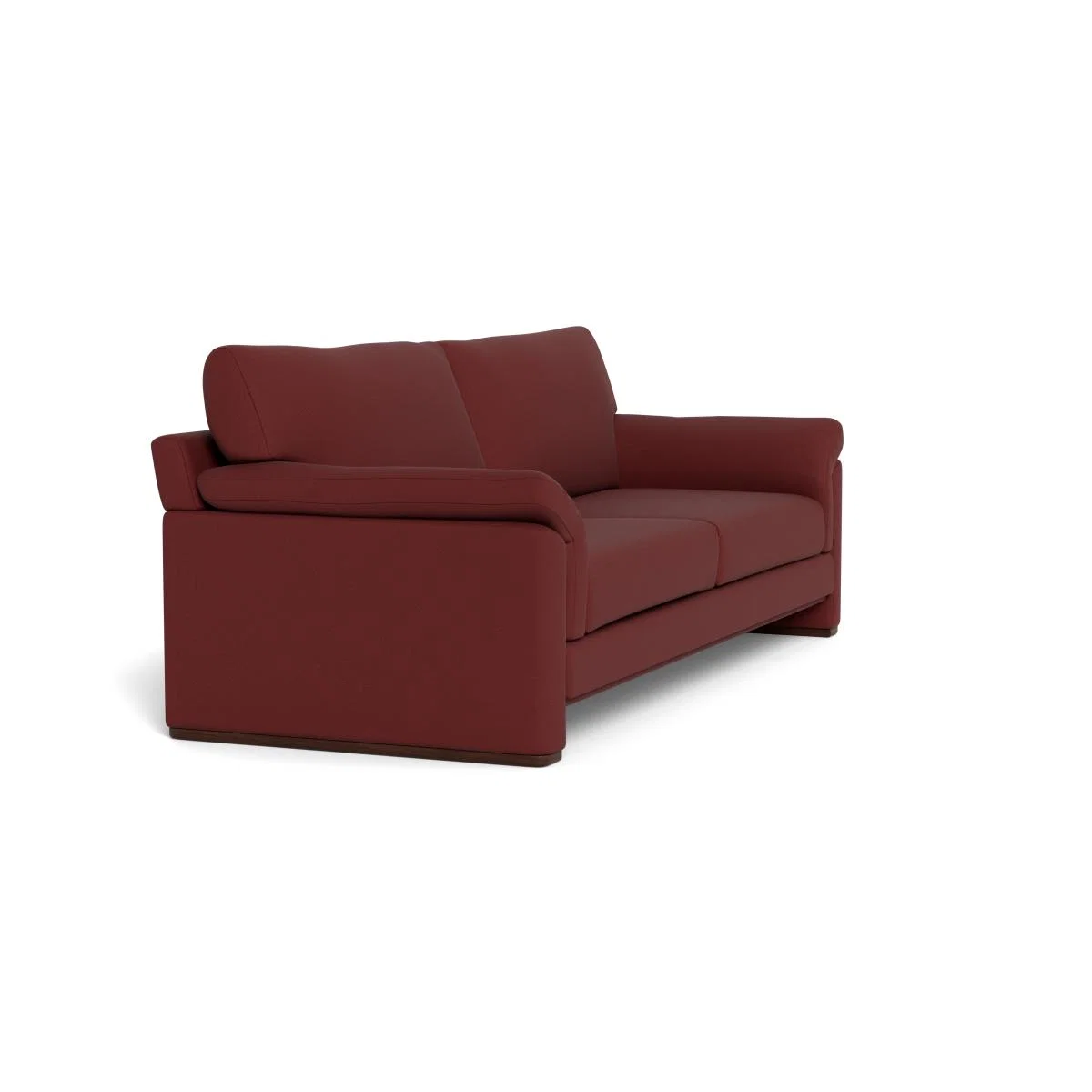 Heal's Paris II 4 Seater Sofa Capelo Linen-Cotton Etruscan Red Natural Feet – image 3