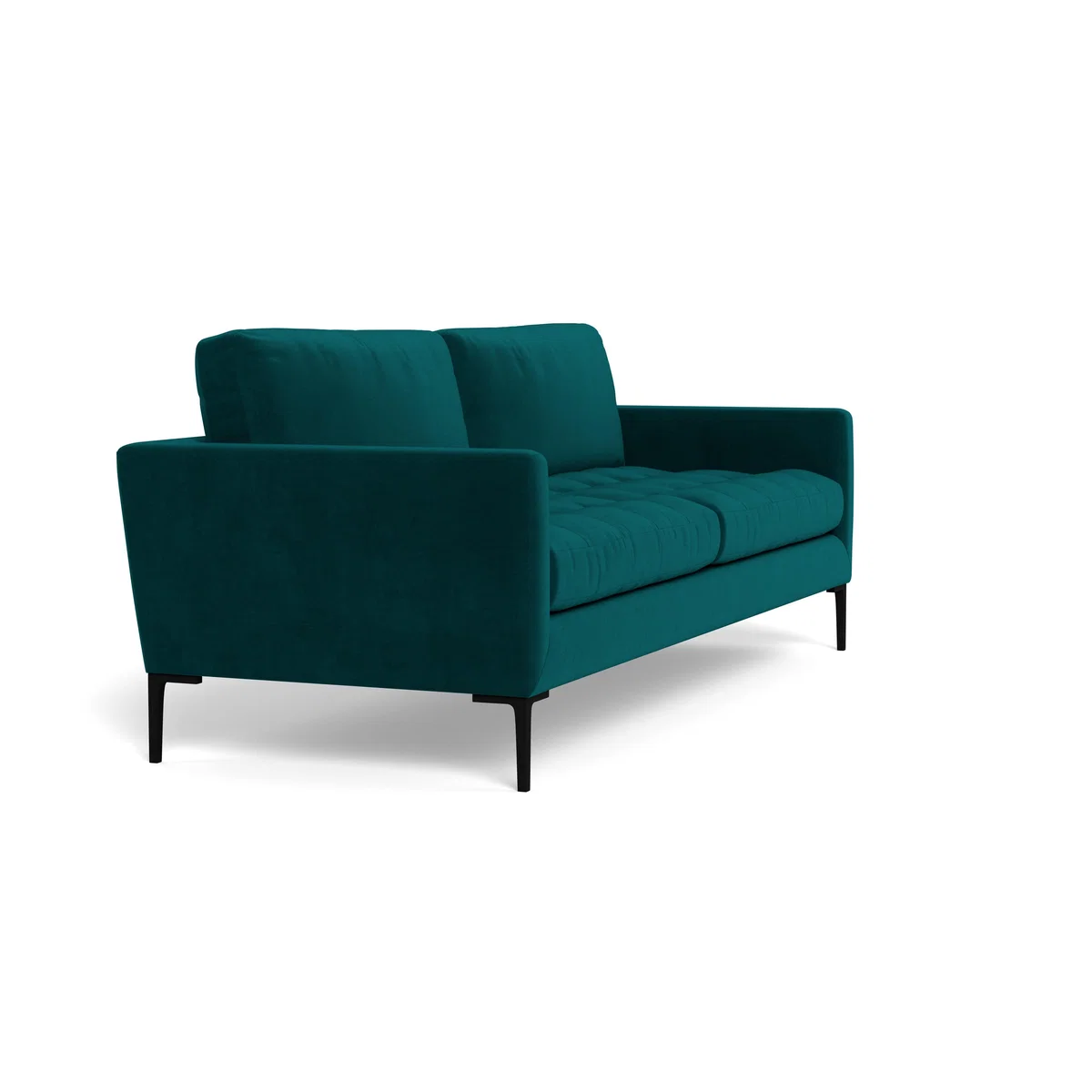 Heal's Eton 4 Seater Sofa Smart Velvet Artichoke Black - Heal's UK Furniture – image 2