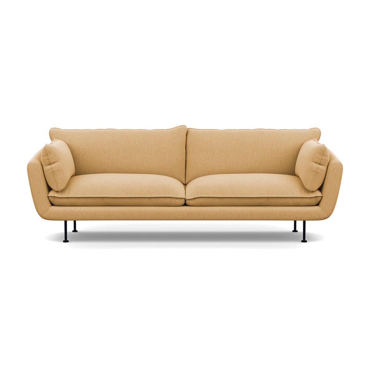 Heal's Allora 4 Seater Sofa Smart Linen Mix Sand Black Feet – image 2
