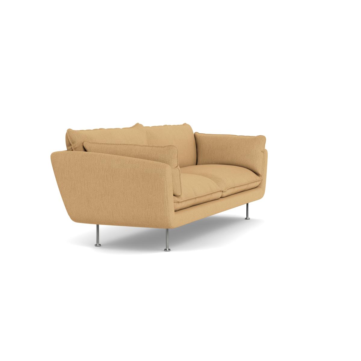 Heal's Allora 4 Seater Sofa Smart Linen Mix Sand Black Feet – image 3