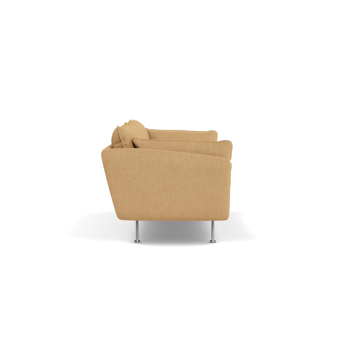 Heal's Allora 4 Seater Sofa Smart Linen Mix Sand Black Feet – image 4