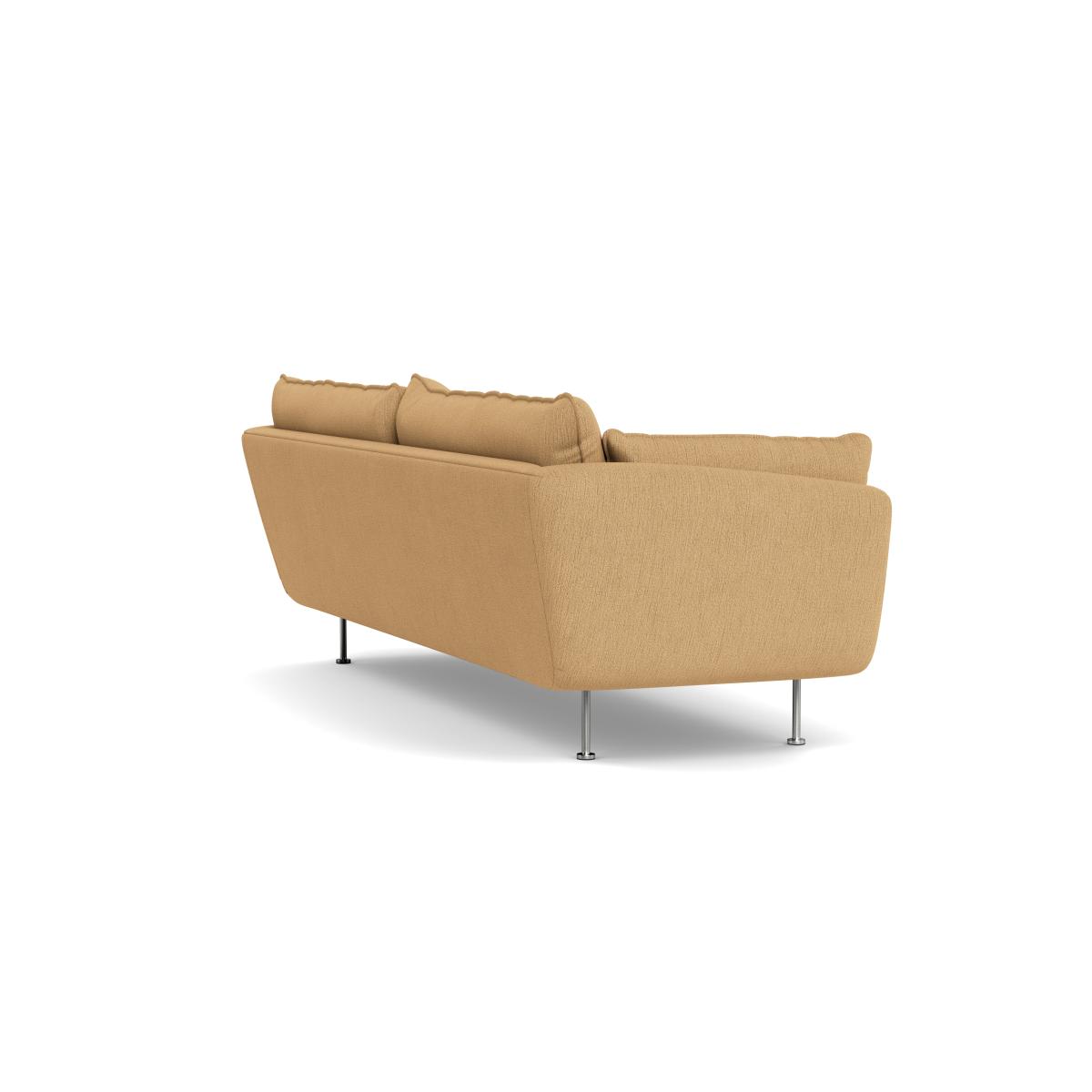 Heal's Allora 4 Seater Sofa Smart Linen Mix Sand Black Feet – image 5