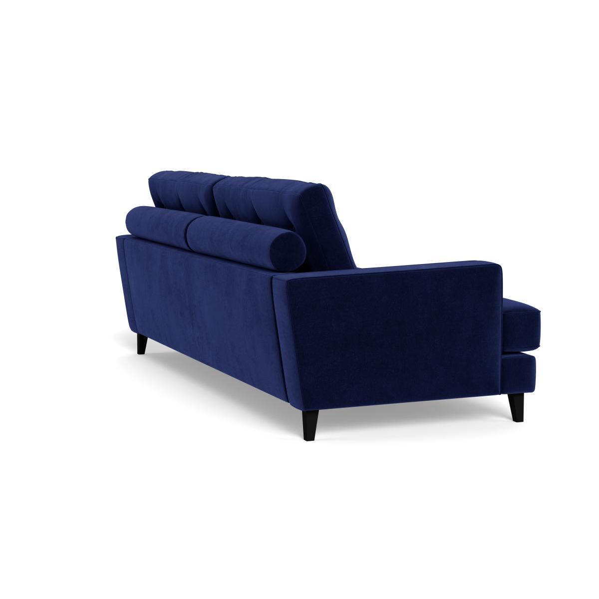 Heal's Mistral 4 Seater Sofa Velvet Midnight Bitter Chocolate Feet - Heal's UK Furniture – image 4