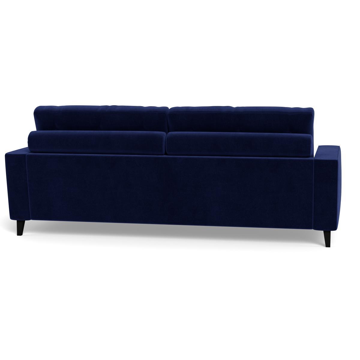Heal's Mistral 4 Seater Sofa Velvet Midnight Bitter Chocolate Feet - Heal's UK Furniture – image 5