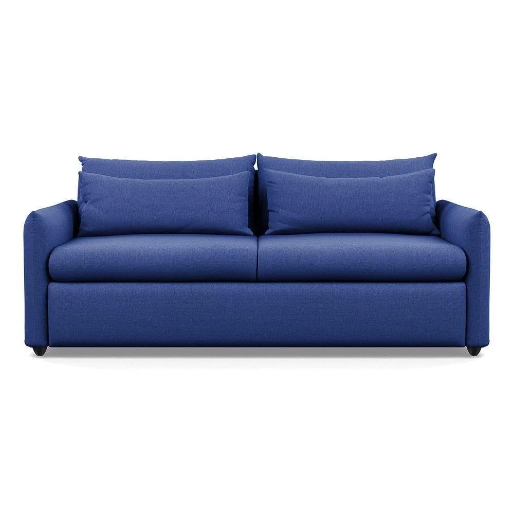 Heal's Pillow 4 Seater Sofa Melton Wool Granite Black Feet - Heal's UK Furniture – image 2