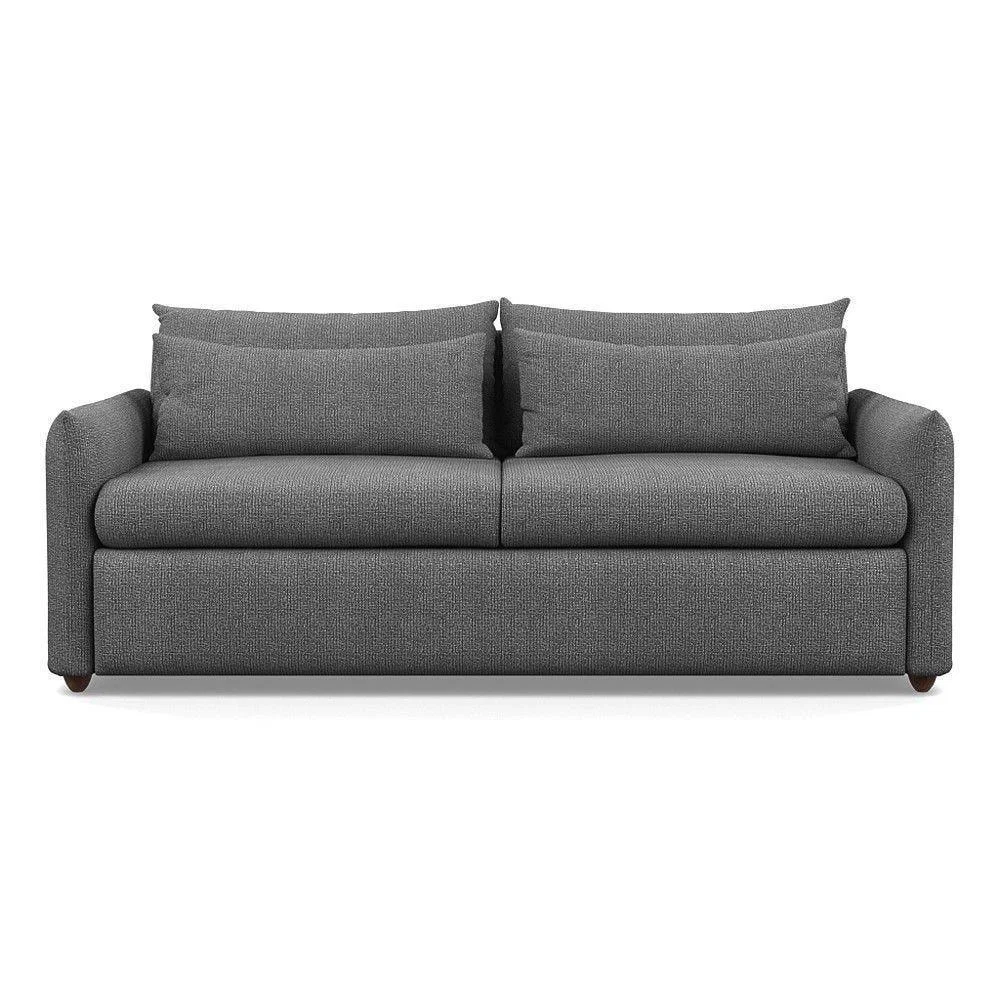 Heal's Pillow 4 Seater Sofa Melton Wool Granite Black Feet - Heal's UK Furniture – image 13