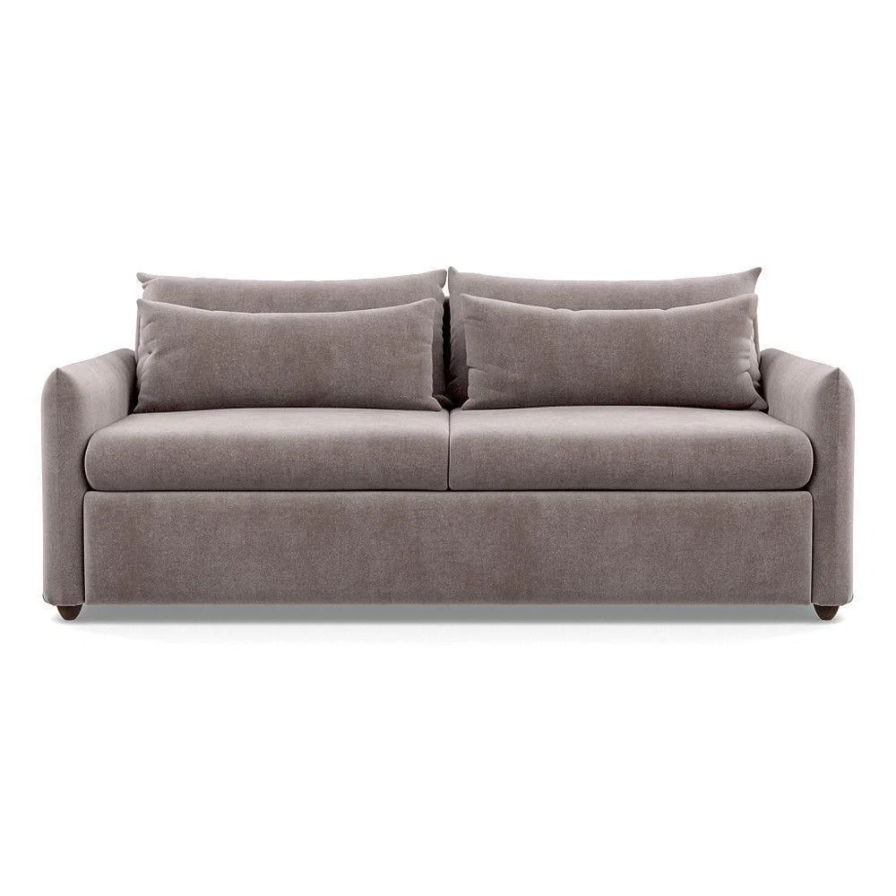 Heal's Pillow 4 Seater Sofa Melton Wool Granite Black Feet - Heal's UK Furniture – image 16