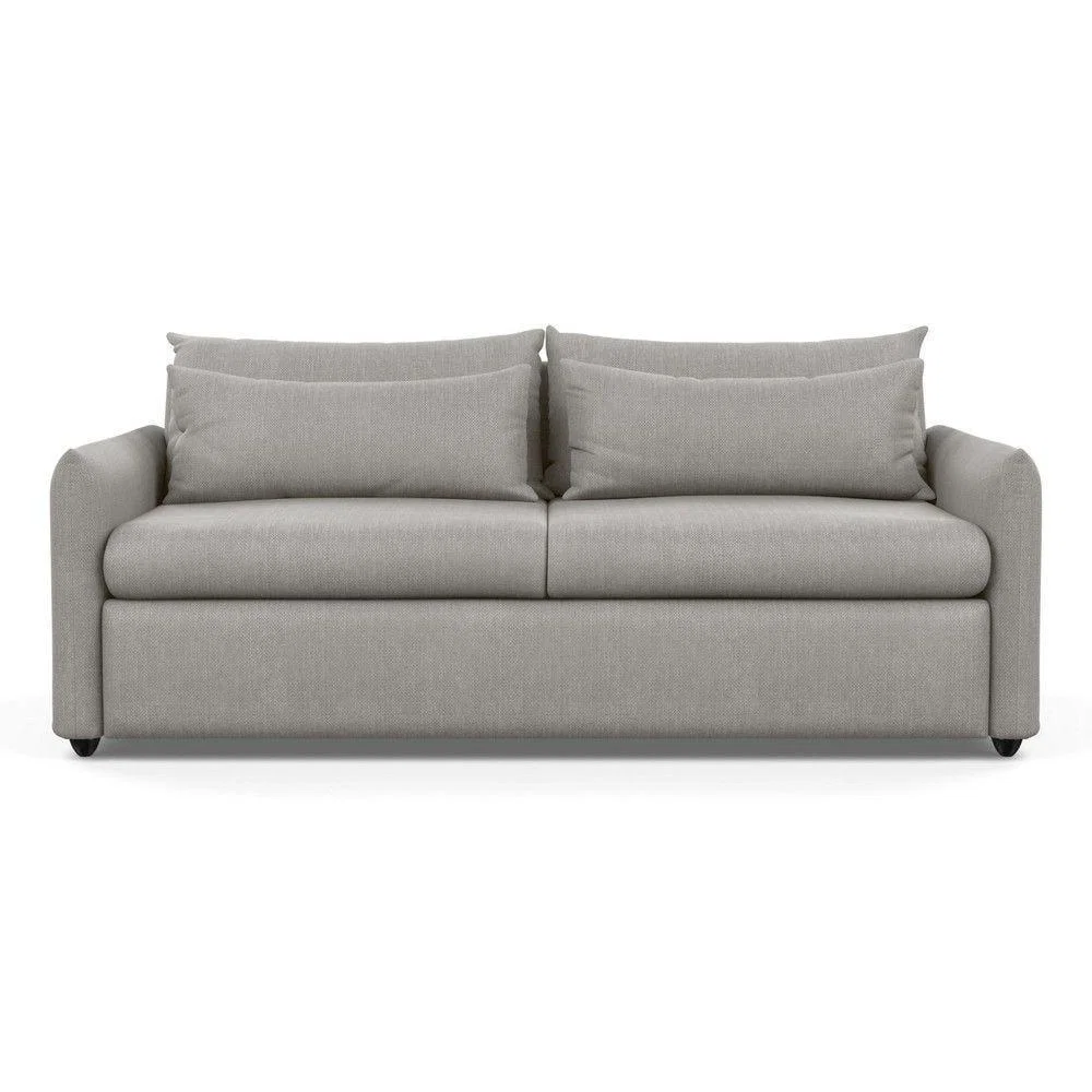 Heal's Pillow 4 Seater Sofa Melton Wool Granite Black Feet - Heal's UK Furniture – image 25