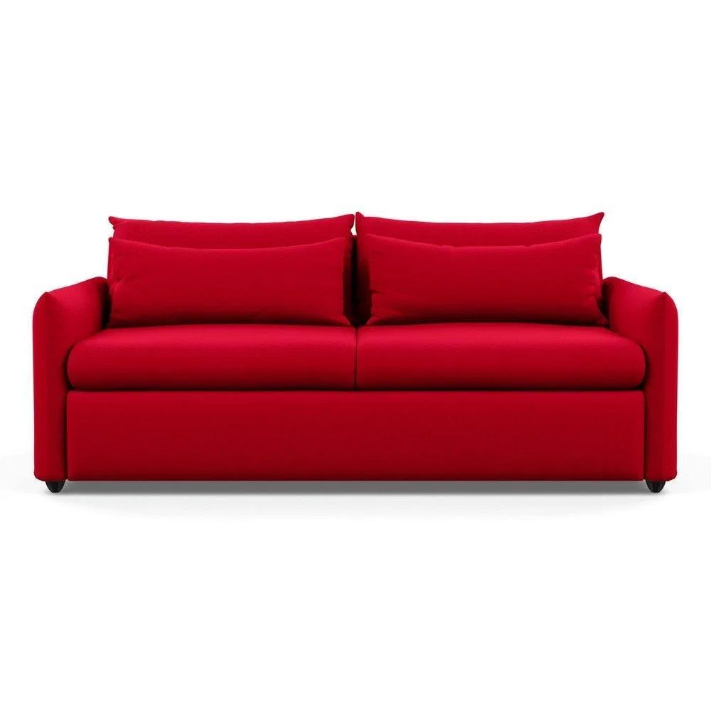 Heal's Pillow 4 Seater Sofa Melton Wool Granite Black Feet - Heal's UK Furniture – image 31
