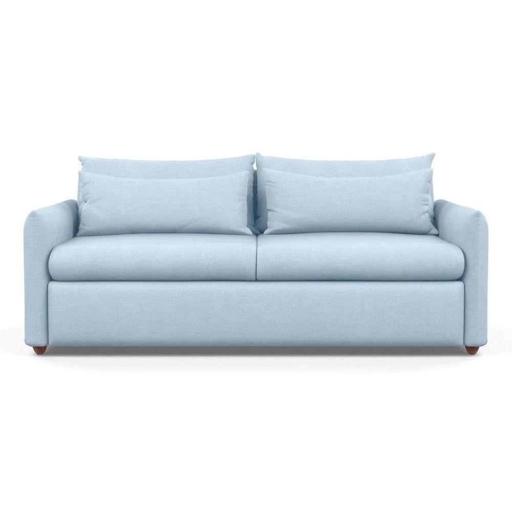Heal's Pillow 4 Seater Sofa Melton Wool Granite Black Feet - Heal's UK Furniture – image 33
