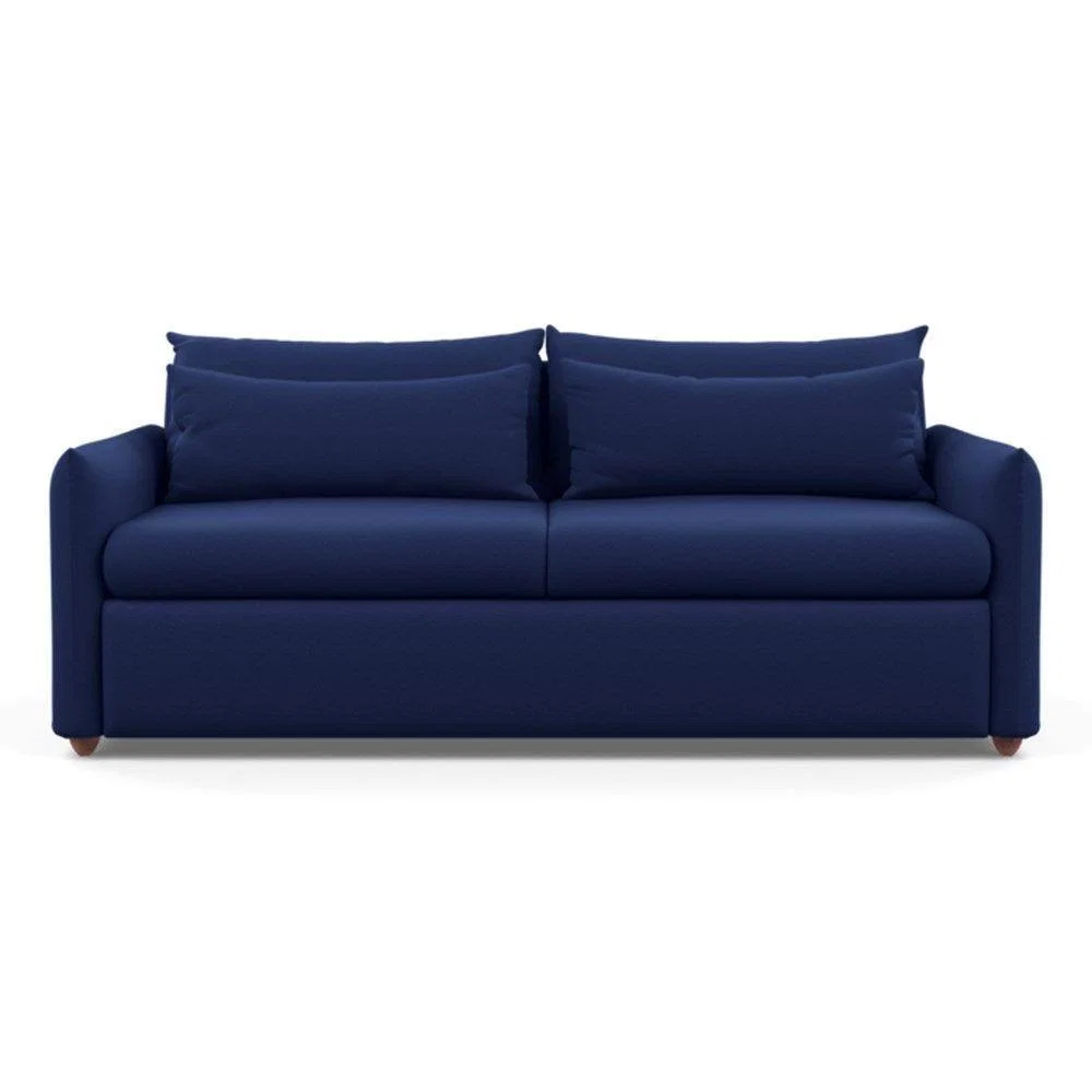 Heal's Pillow 4 Seater Sofa Melton Wool Granite Black Feet - Heal's UK Furniture – image 34
