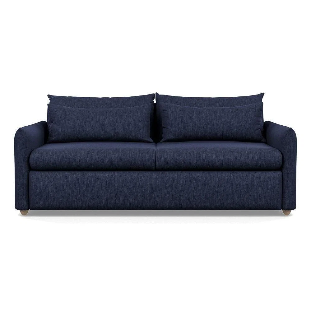 Heal's Pillow 4 Seater Sofa Melton Wool Granite Black Feet - Heal's UK Furniture – image 38