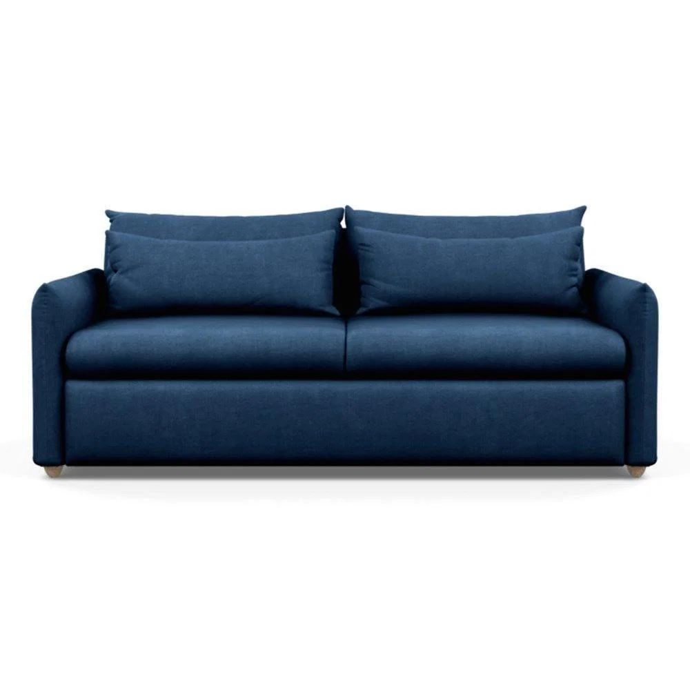 Heal's Pillow 4 Seater Sofa Melton Wool Granite Black Feet - Heal's UK Furniture – image 40