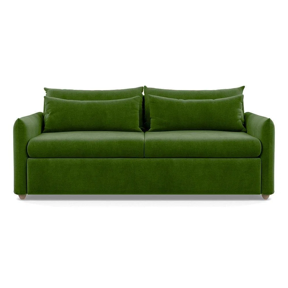 Heal's Pillow 4 Seater Sofa Melton Wool Granite Black Feet - Heal's UK Furniture – image 42