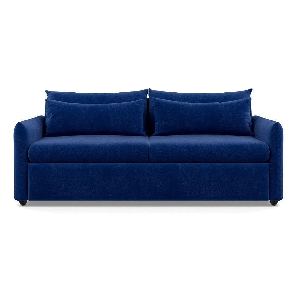 Heal's Pillow 4 Seater Sofa Melton Wool Granite Black Feet - Heal's UK Furniture – image 44