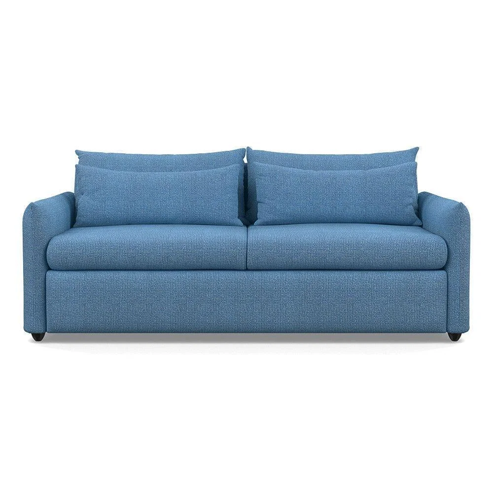 Heal's Pillow 4 Seater Sofa Melton Wool Granite Black Feet - Heal's UK Furniture – image 45