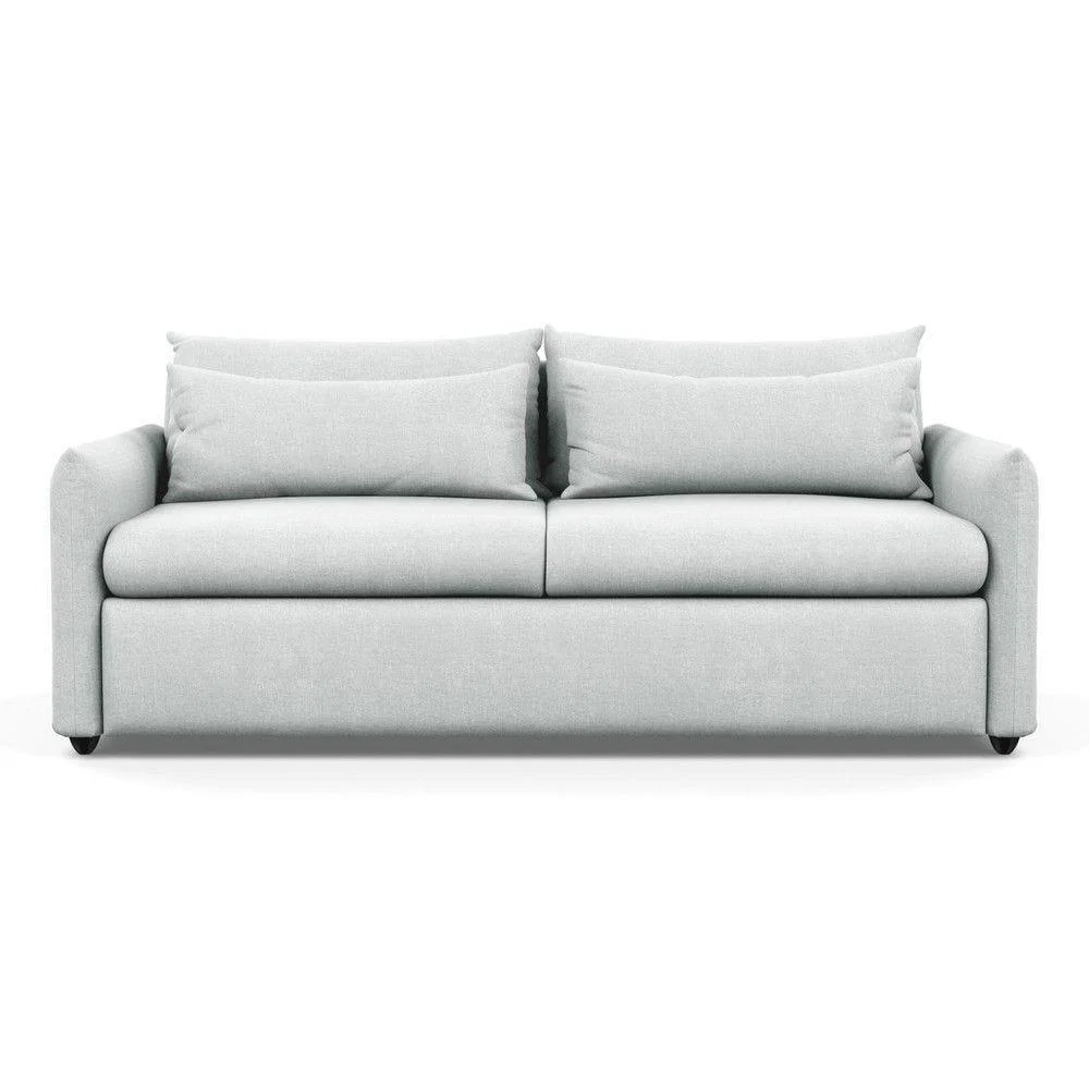 Heal's Pillow 4 Seater Sofa Melton Wool Granite Black Feet - Heal's UK Furniture – image 50