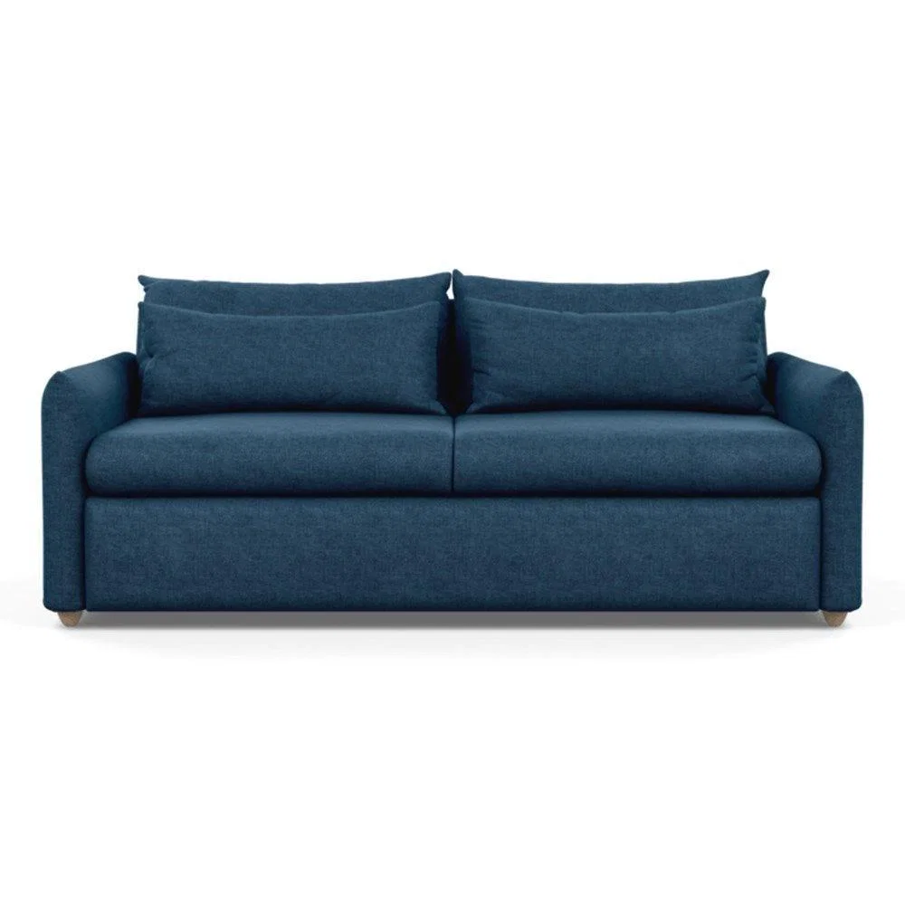 Heal's Pillow 4 Seater Sofa Melton Wool Granite Black Feet - Heal's UK Furniture – image 55