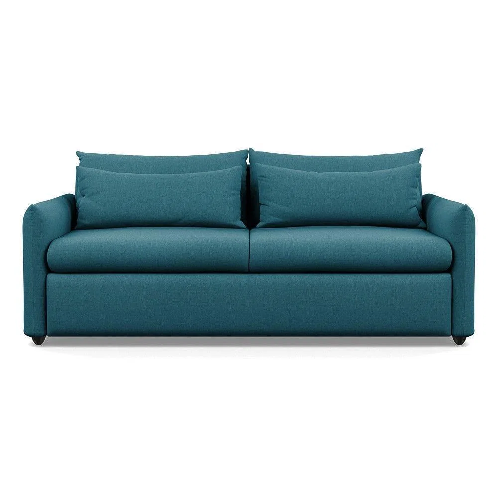 Heal's Pillow 4 Seater Sofa Melton Wool Granite Black Feet - Heal's UK Furniture – image 10