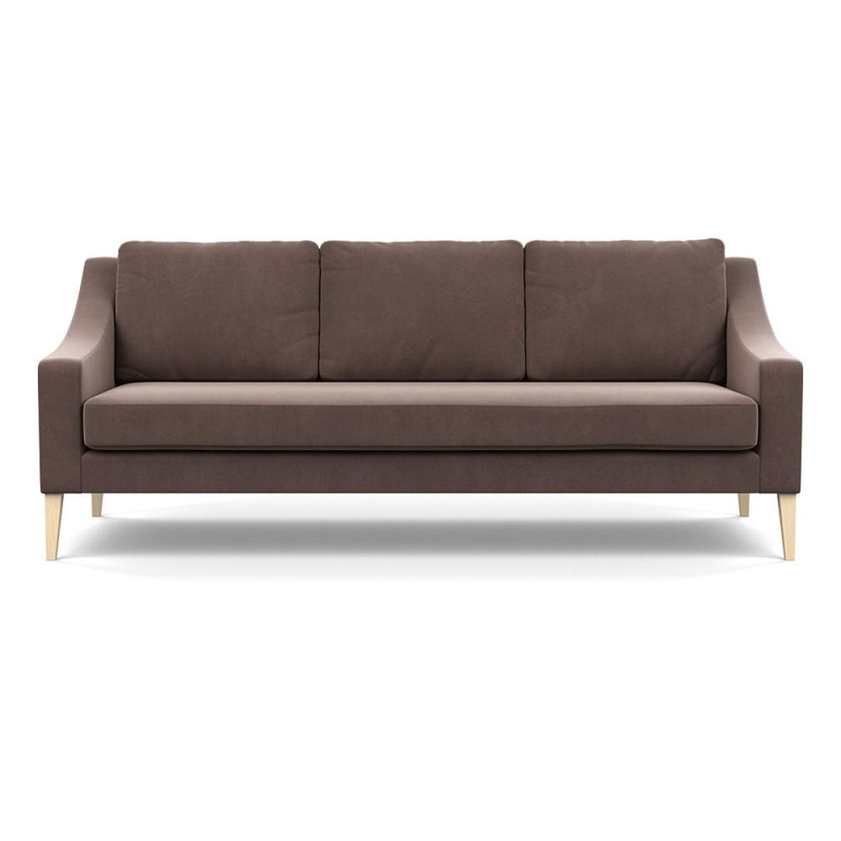 Heal's Richmond 4 Seater Sofa Smart Velvet Mouse Natural Feet – image 2