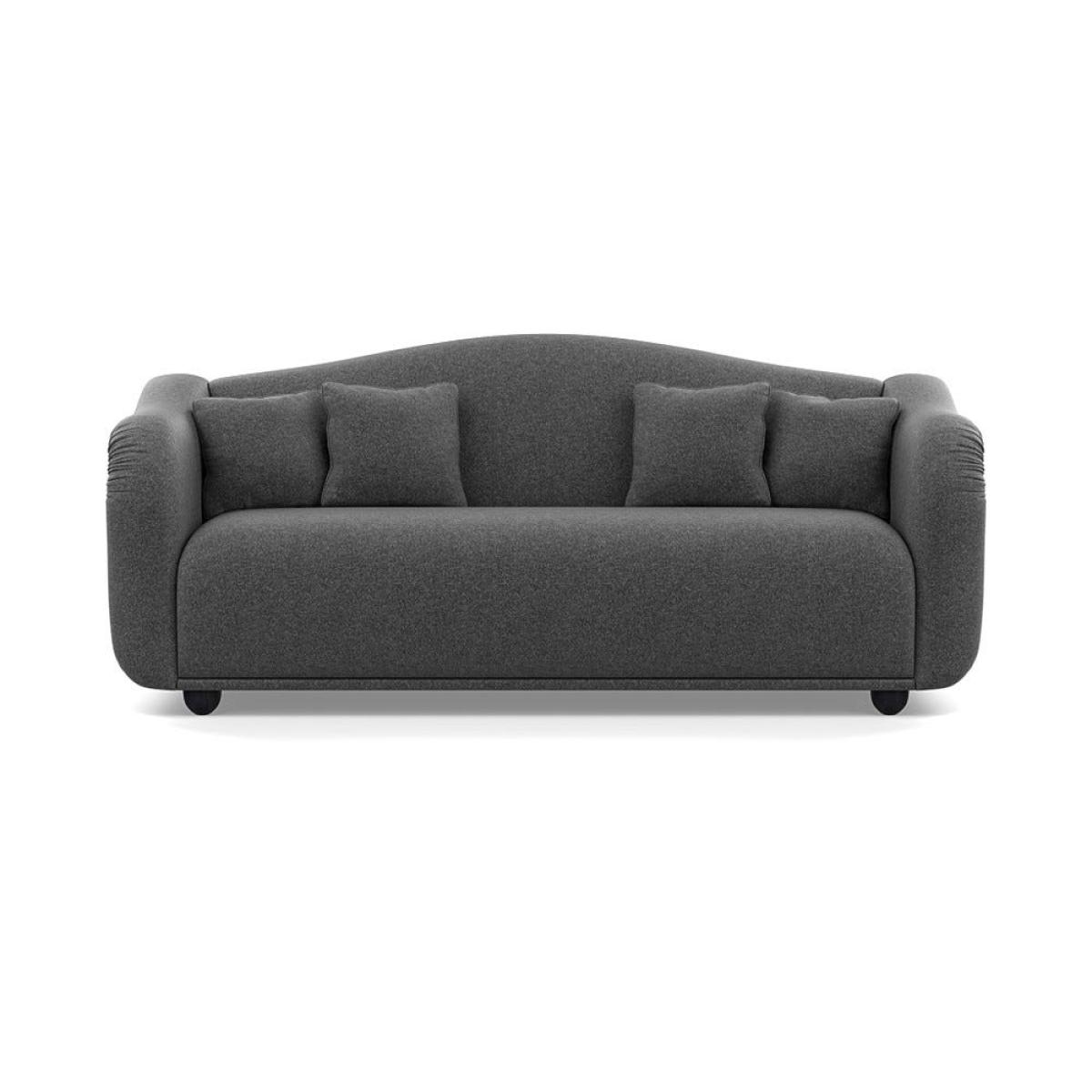 Heal's Tetbury 4 Seater Sofa Melton Wool Granite Black Beech Feet – image 2