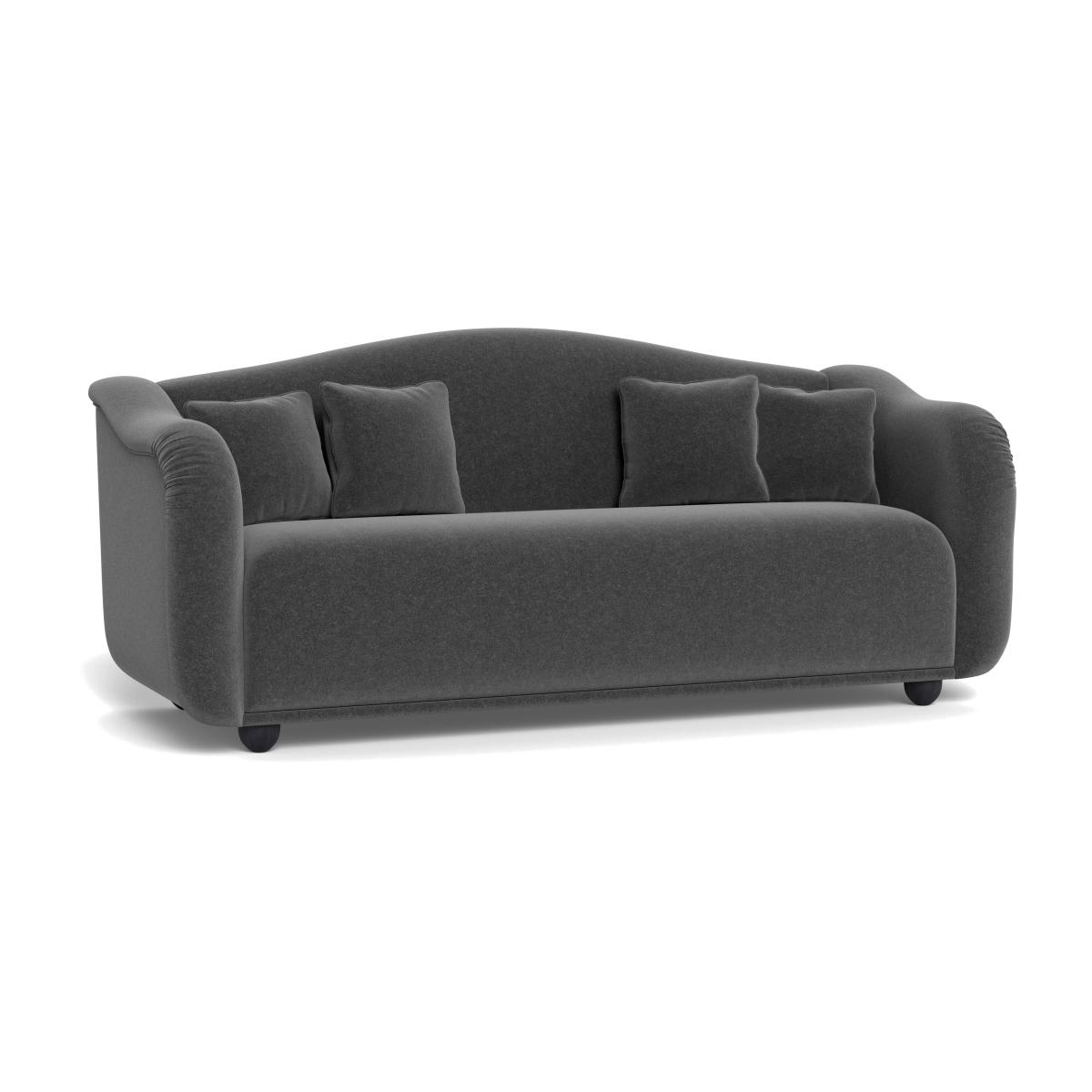 Heal's Tetbury 4 Seater Sofa Melton Wool Granite Black Beech Feet – image 1