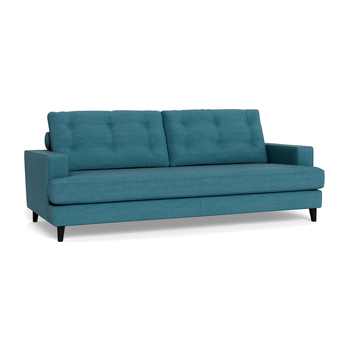 Heal's Mistral 4 Seater Sofa Brushed Cotton Cadet Black Feet - Heal's UK Furniture – image 1