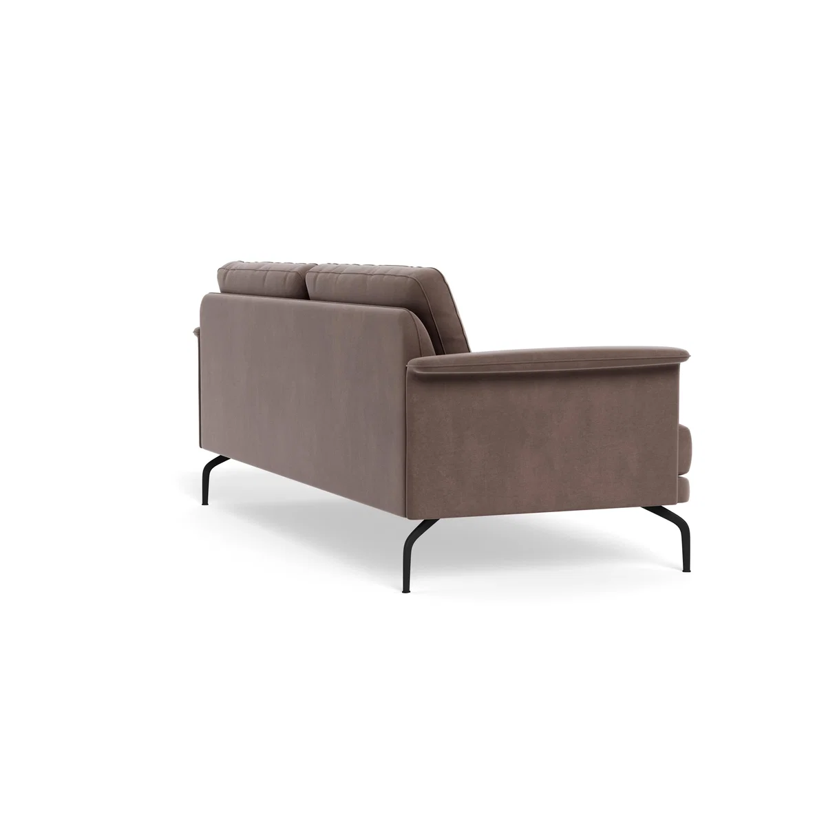 Heal's Iver 4 Seater Sofa Smart Velvet Mouse Black Feet – image 5