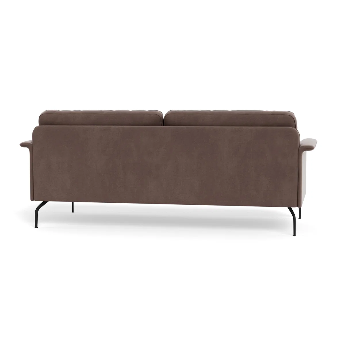 Heal's Iver 4 Seater Sofa Smart Velvet Mouse Black Feet – image 6