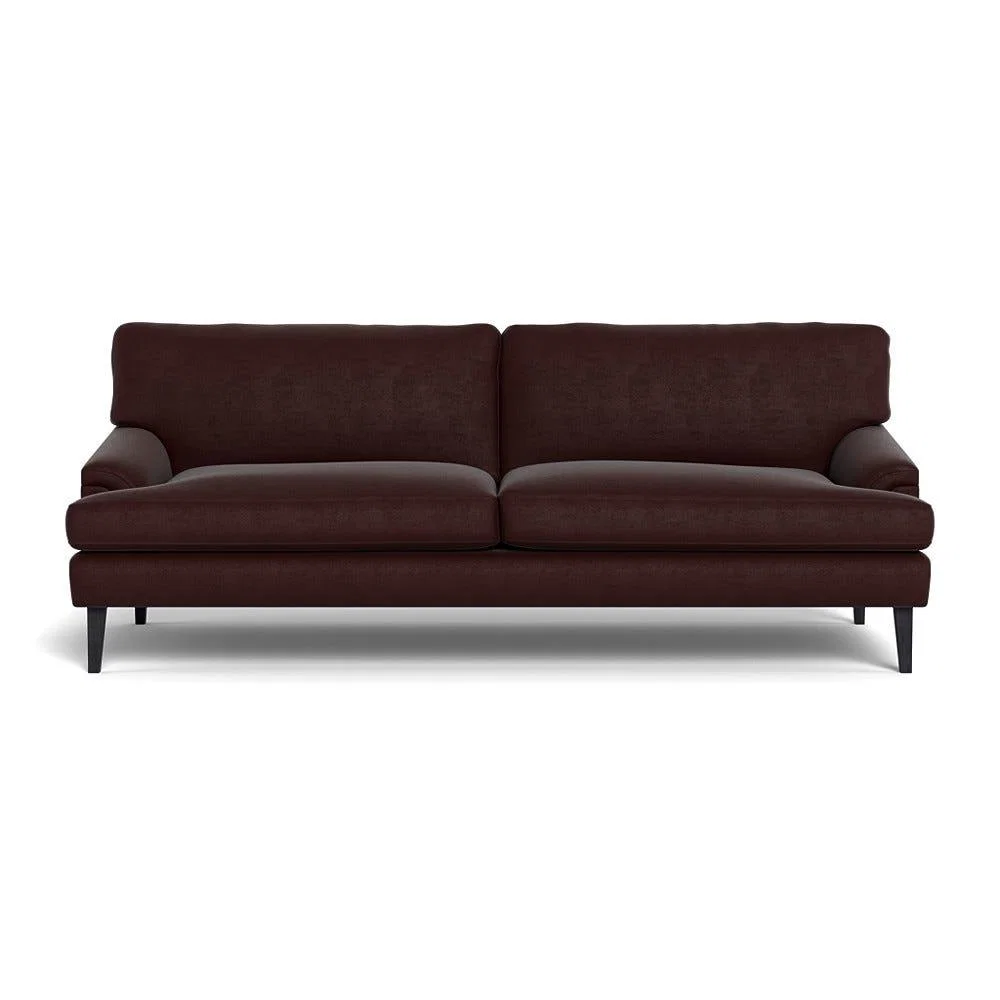Heal's Stanton 4 Seater Sofa Smart Luxe Velvet Acorn Black Feet – image 2