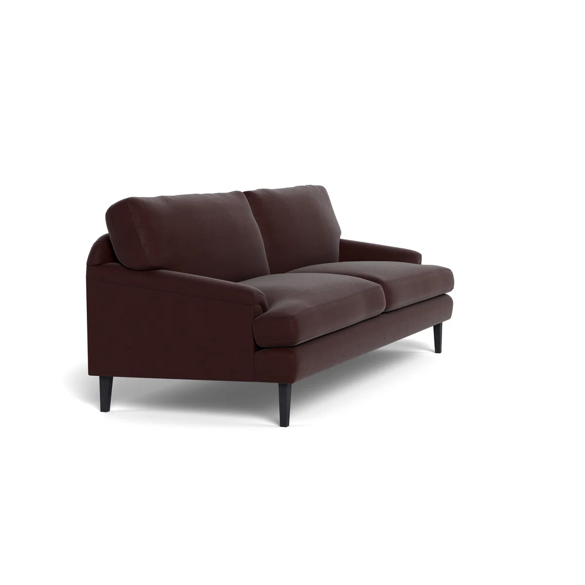 Heal's Stanton 4 Seater Sofa Smart Luxe Velvet Acorn Black Feet – image 3