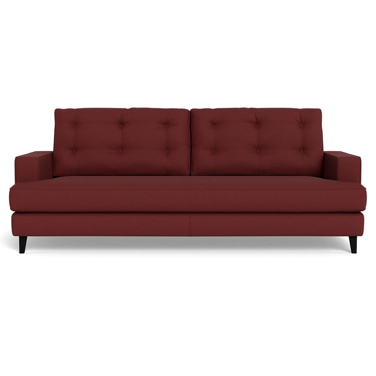 Heal's Mistral 4 Seater Sofa Capelo Linen-Cotton Etruscan Red Black Feet – image 2