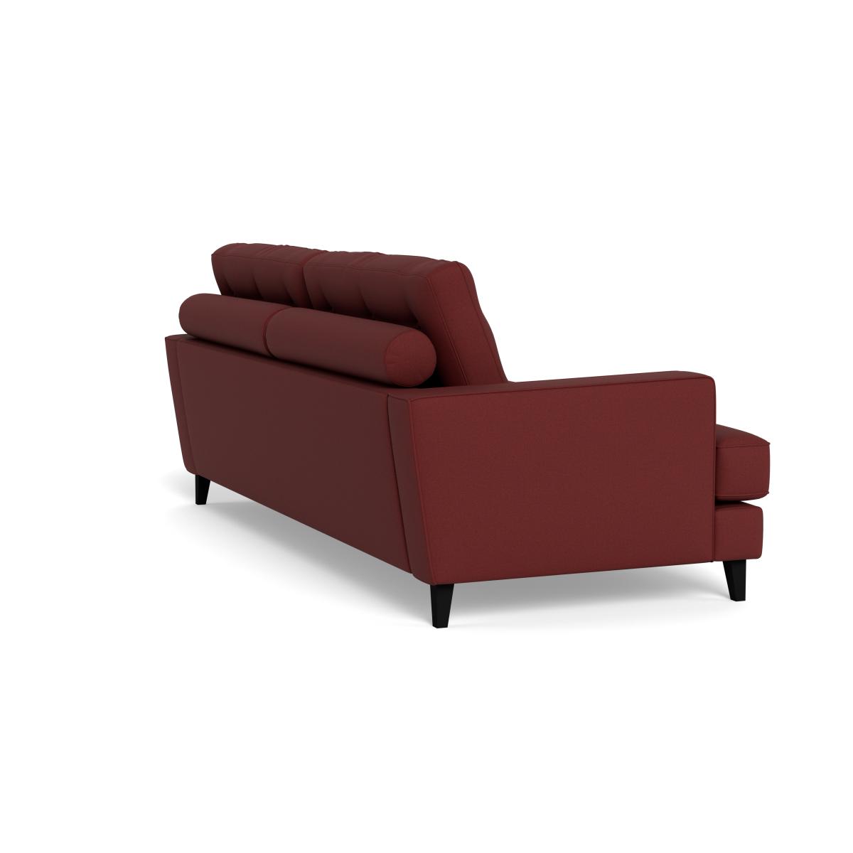 Heal's Mistral 4 Seater Sofa Capelo Linen-Cotton Etruscan Red Black Feet – image 5