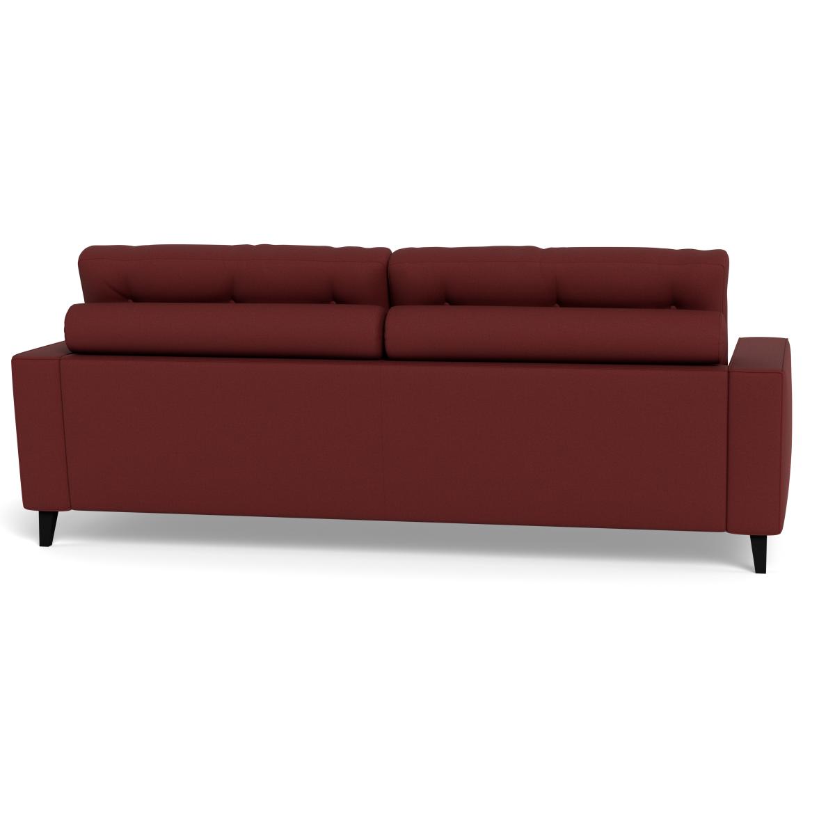 Heal's Mistral 4 Seater Sofa Capelo Linen-Cotton Etruscan Red Black Feet – image 6