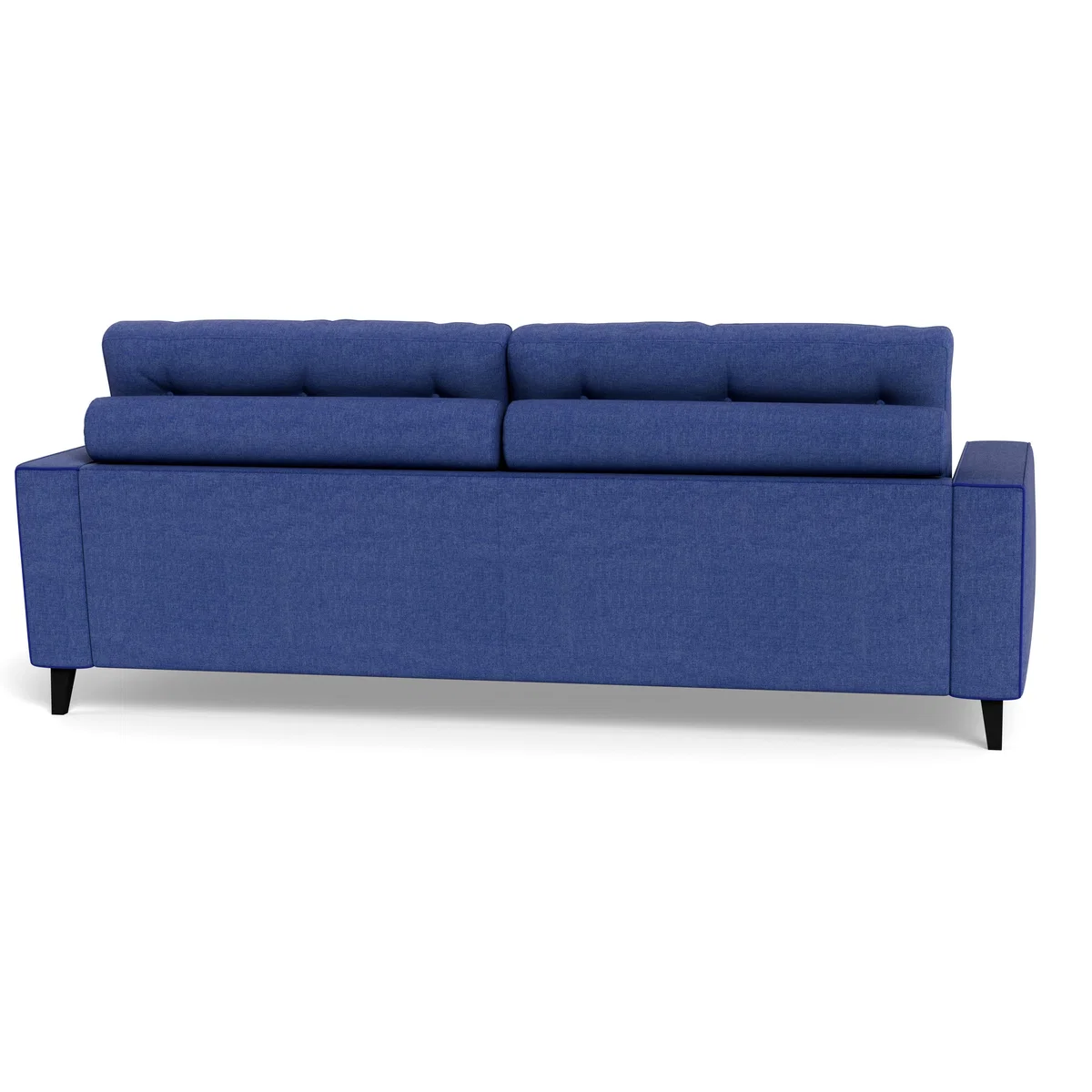 Heal's Mistral 4 Seater Sofa Brushed Cotton Cobalt Black Feet - Heal's UK Furniture – image 5