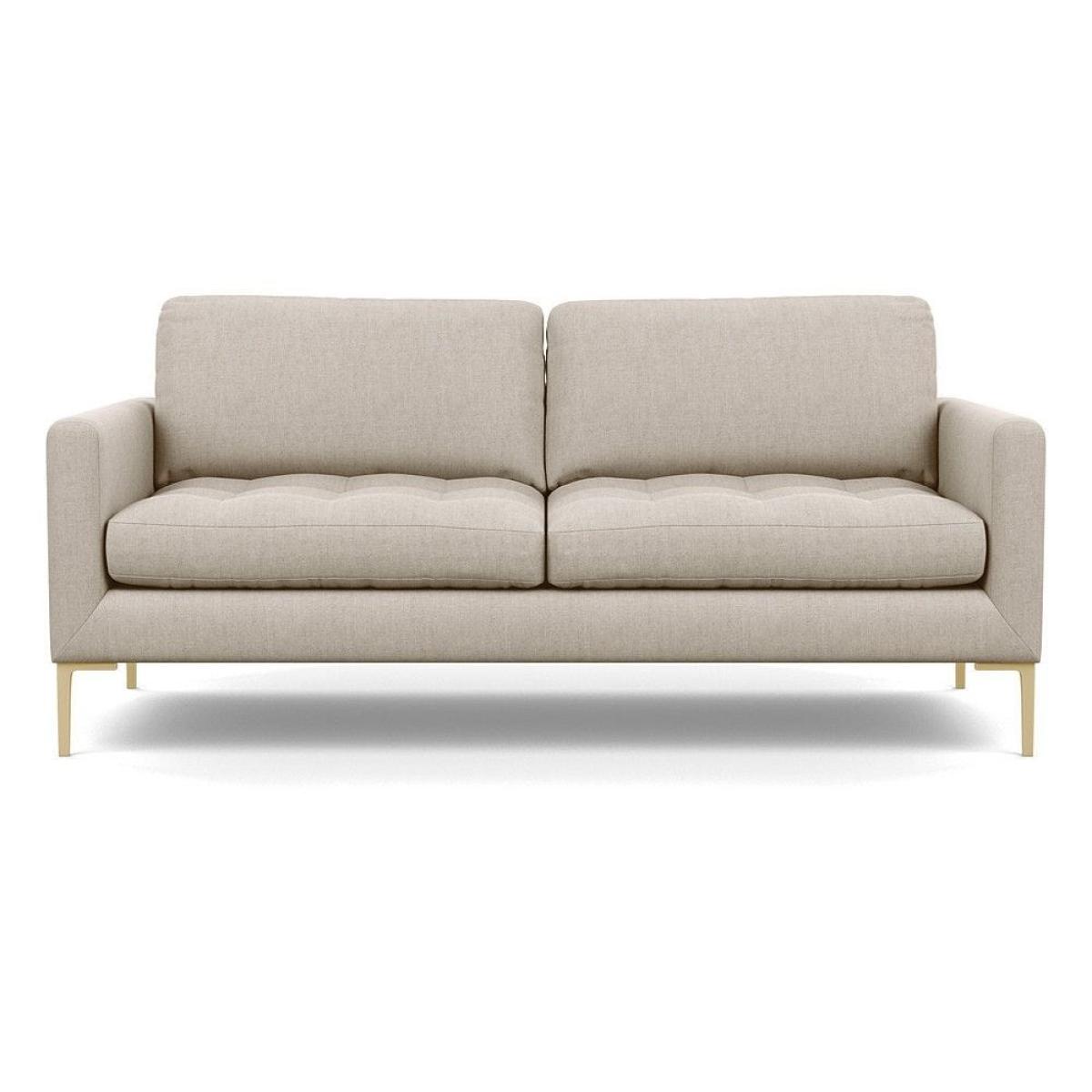 Heal's Eton 4 Seater Sofa Melton Wool Limestone Black Feet - Heal's UK Furniture – image 5