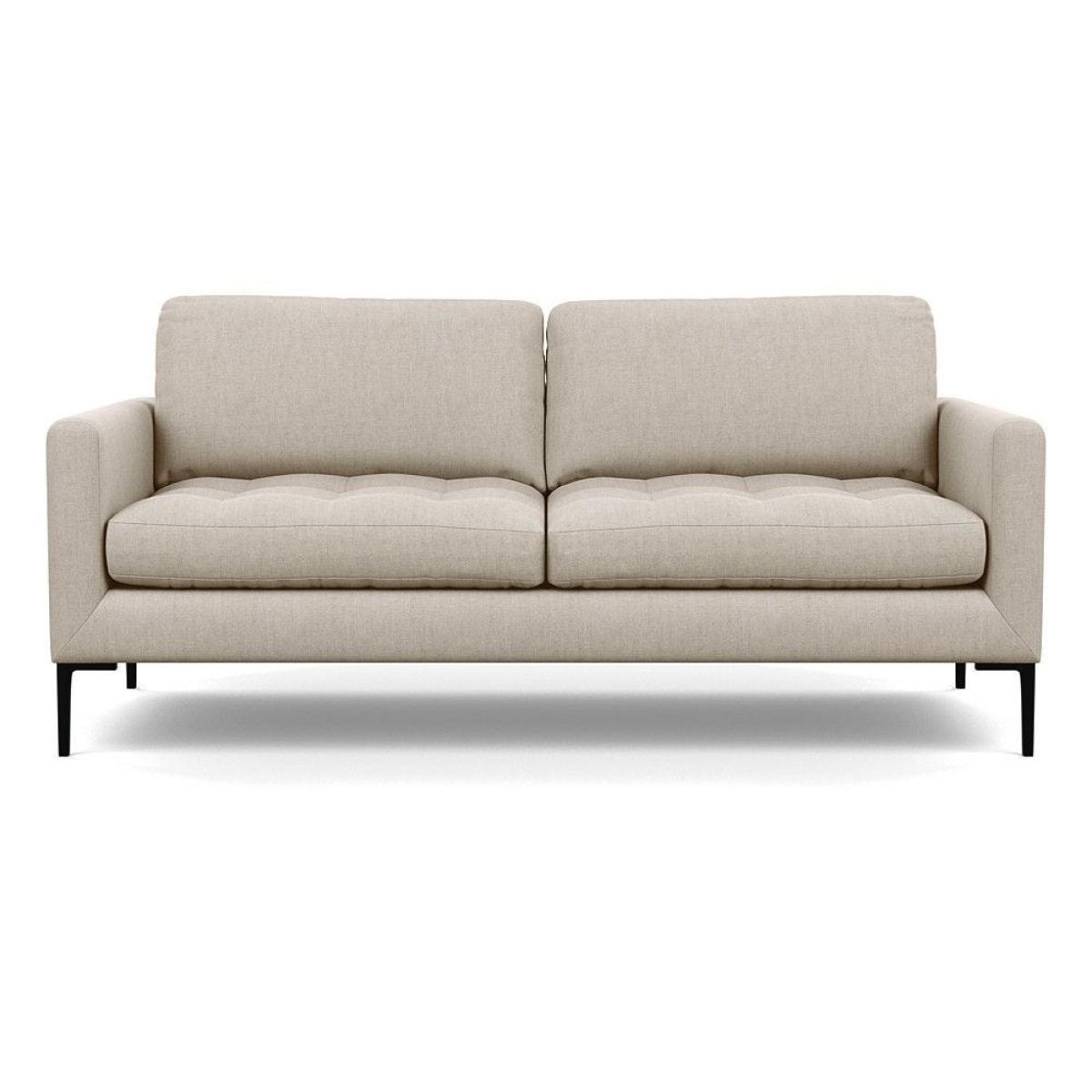 Heal's Eton 4 Seater Sofa Melton Wool Limestone Black Feet - Heal's UK Furniture – image 50